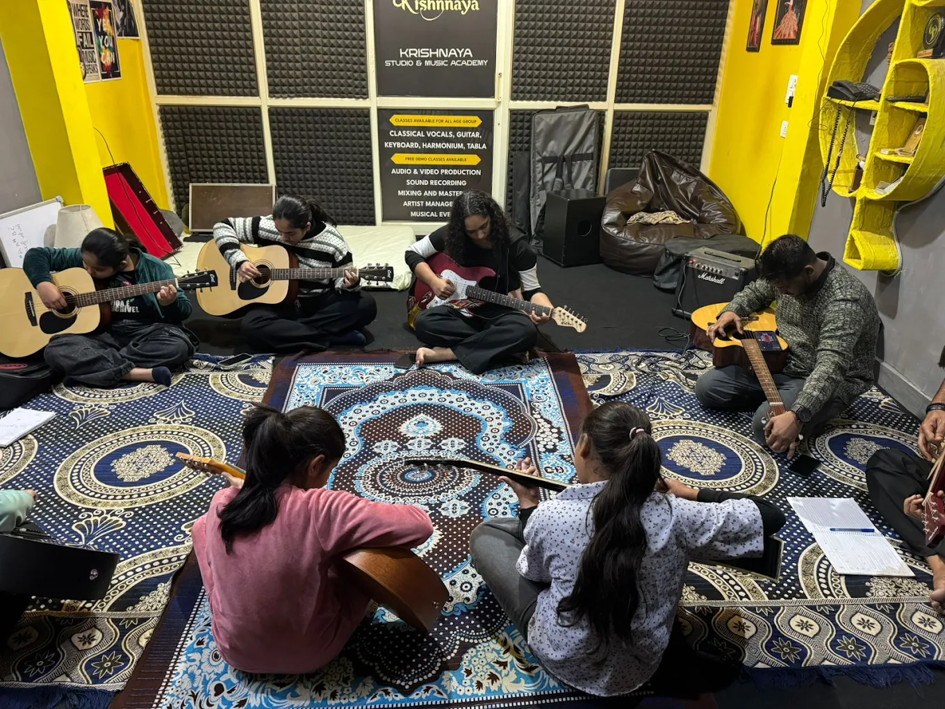Guitar  for Adults - Krishnaya Studio & Music Academy