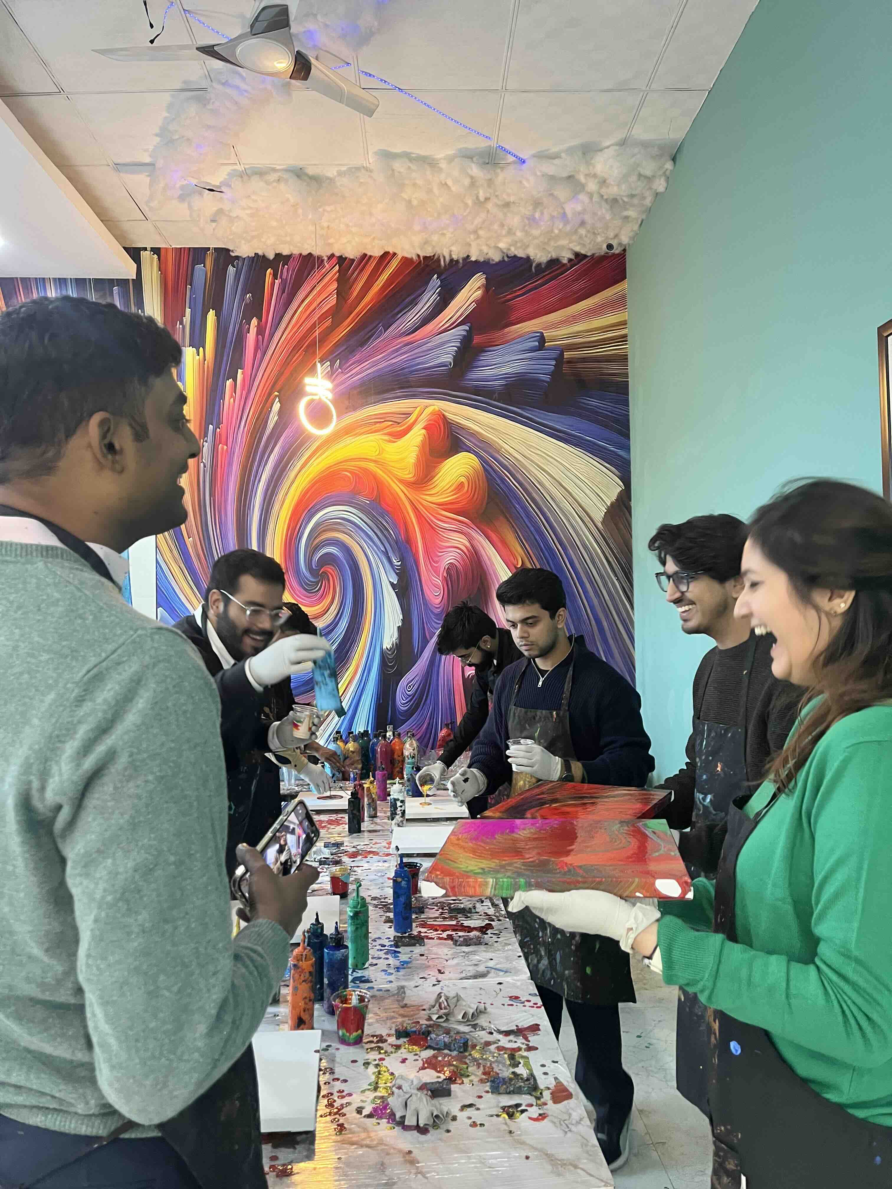 Acrylic Pour Art Canvas For Kids and Adults - Splashit - Image 1